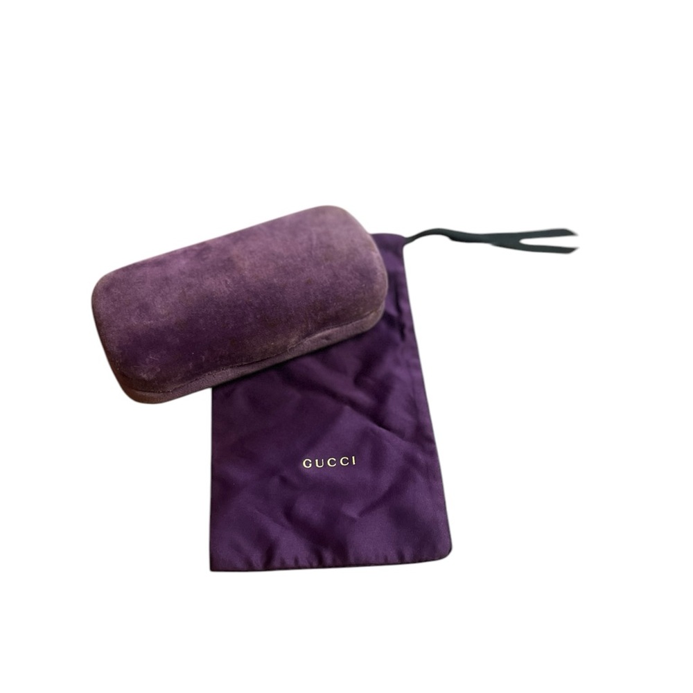 Gucci Purple Velvet Sunglasses Case with Pouch - Picture 2 of 8